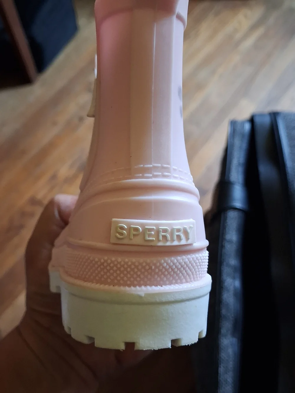 Sperry Light Pink Chelsea Kids Rain Boot